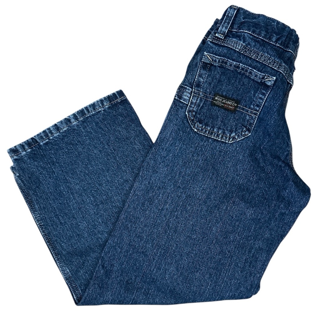 Wrangler Denim‎ Carpenter Blue Jeans Western Cowboy Bootcut 10 Regular Boys